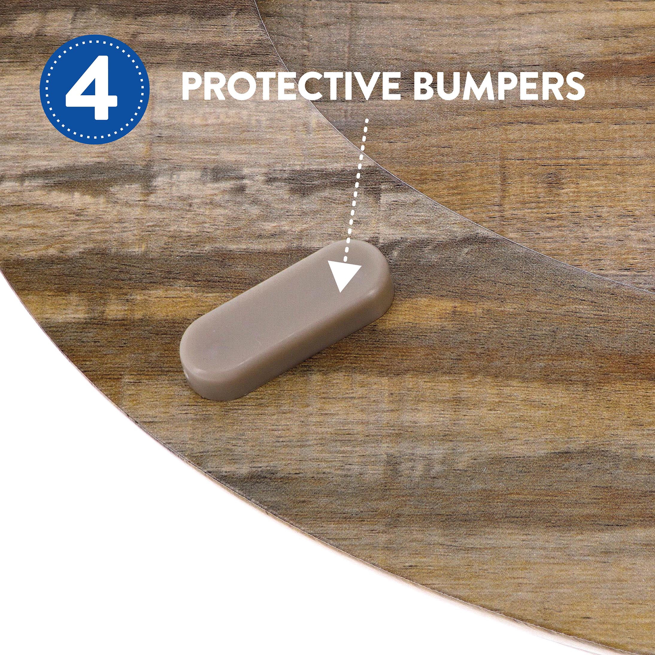 Home Solutions Round Distressed Wood Decorative Toilet Seat