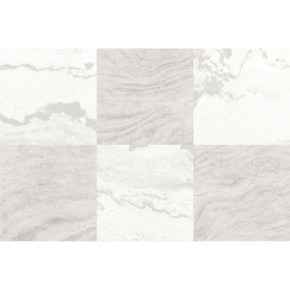 FloorPops Bonneville Beige Carreaux de sol peler et coller, lot de 20