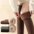 thumbnail image 3 of Women Winter Warm Long Socks Thicken Soft Thermal Knee-High Stockings Solid Fluffy Female Over Knee Sock Girl, 3 of 9
