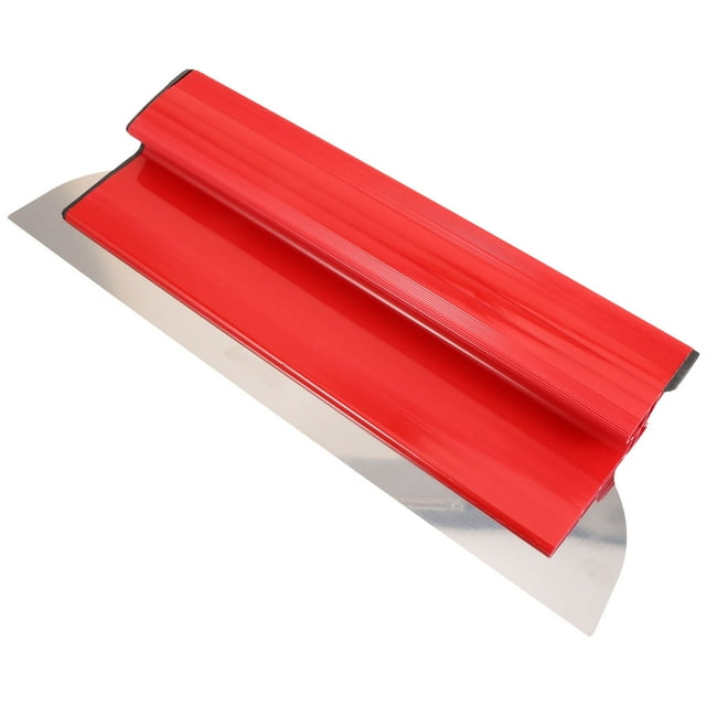 HINTRMENT 1 Set Drywall Smoothing Tool for Home Improvement Red Rectangular Metal 15.72X5.70X1.57In