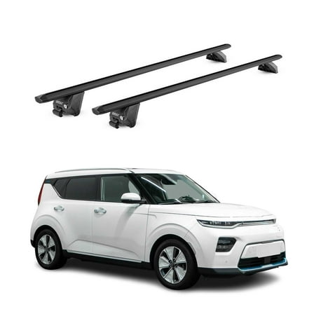 OMAC Roof Rack Cross Bars Fits Kia Soul EV 2020-2023 Black Luggage Carrier 2 Pcs
