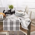 thumbnail image 2 of DII French Stripe Plaid Napkin Set 6 Piece, Black, 20x20", 2 of 5