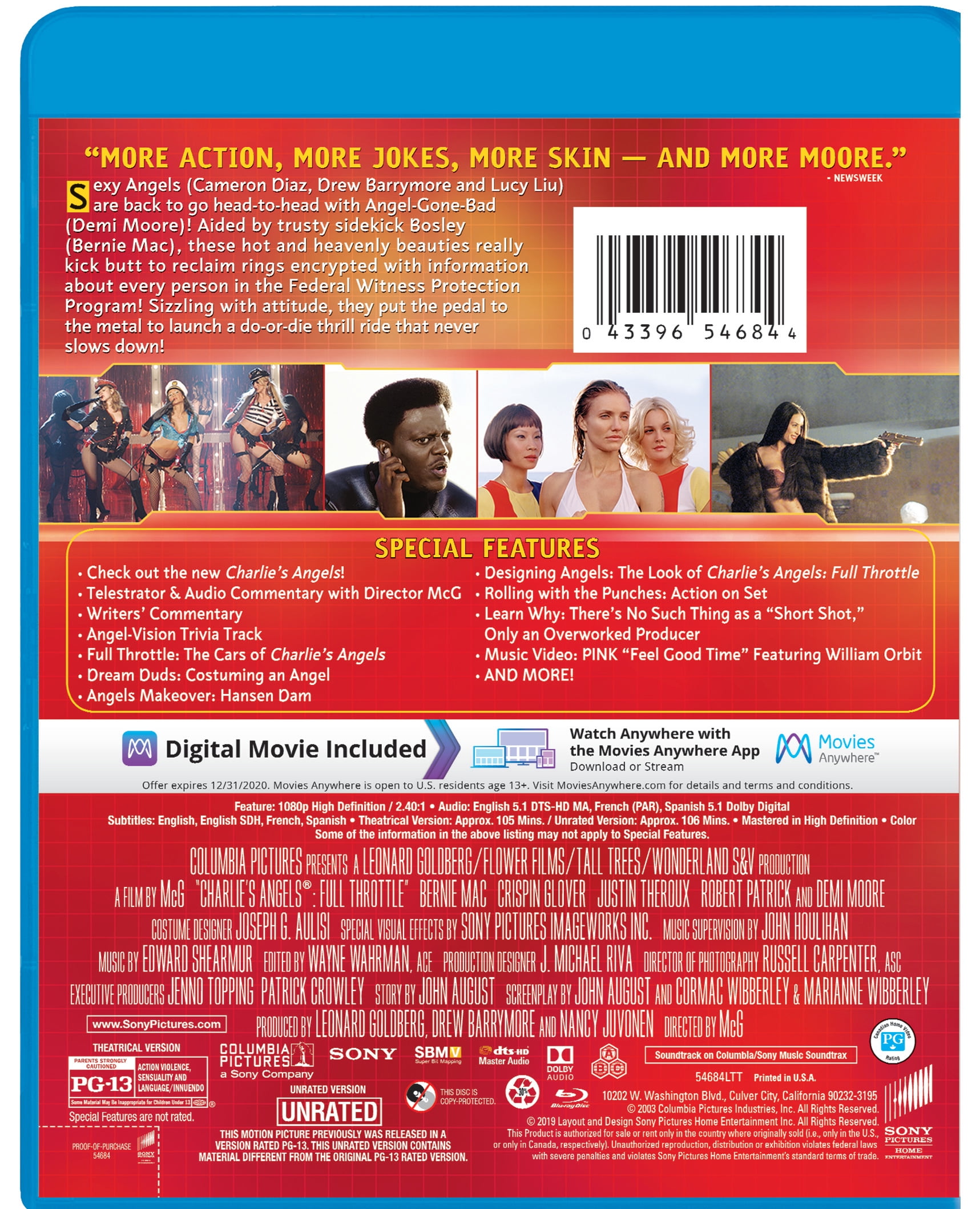 Sony Pictures - Charlie's Angels: Full Throttle Blu-ray