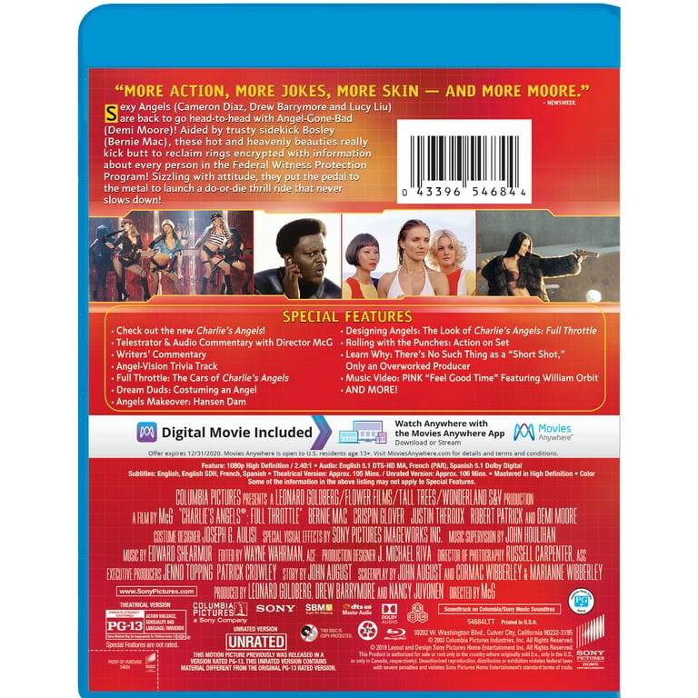 Sony Pictures - Charlie's Angels: Full Throttle Blu-ray
