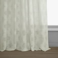 thumbnail image 6 of Calais Tile Patterned Faux Linen Sheer Curtain (1 Panel), Calais Tile, 50W X 84L, 6 of 8
