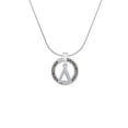 thumbnail image 2 of Delight Jewelry Silvertone Large Greek Letter - Delta - Silvertone Grandmother Ring Charm Necklace, 18", 2 of 4