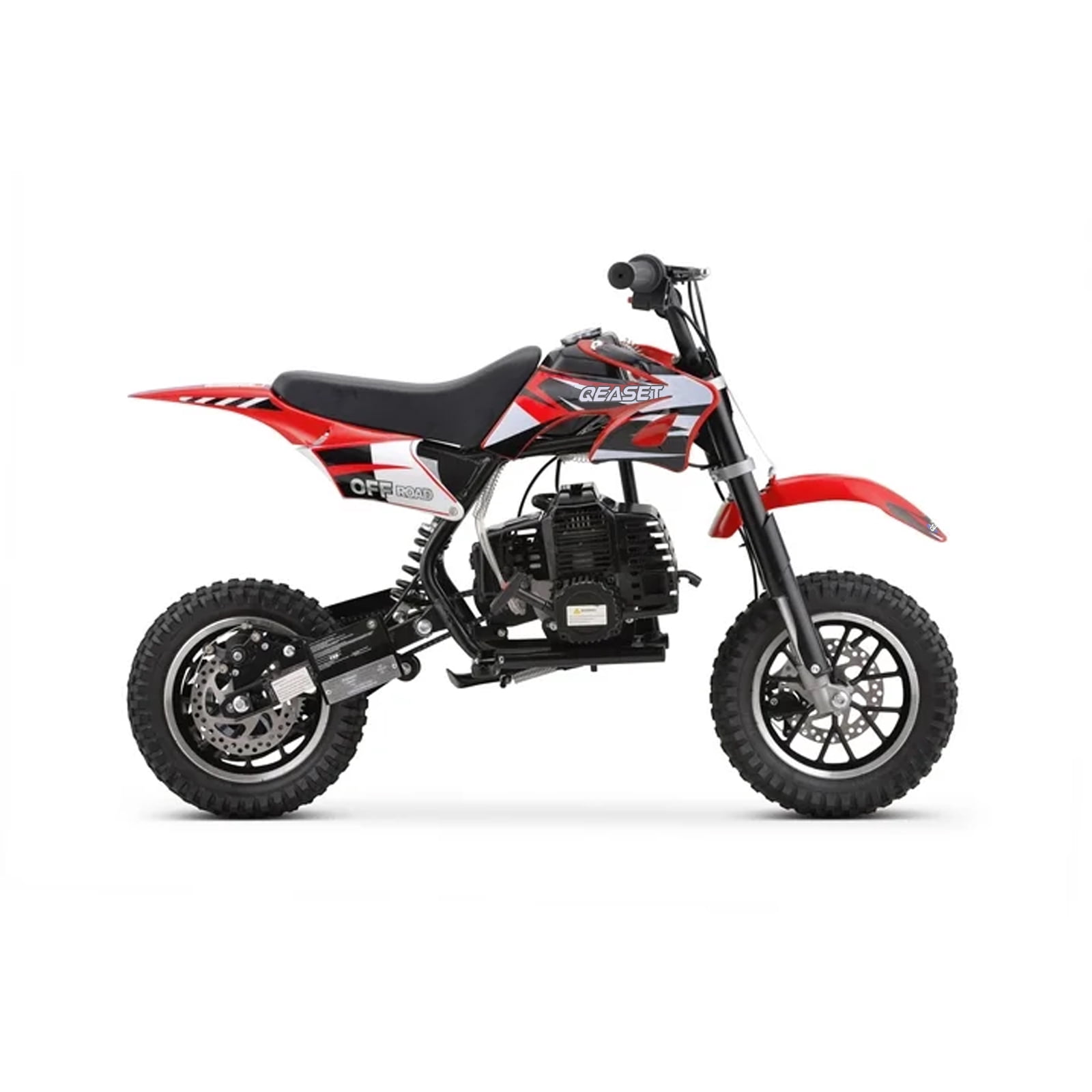 QEASET 39CC Dirt Bike, Gas Powered Mini Bike, Red