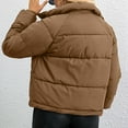 thumbnail image 4 of yoeyez Cyber And Monday Winter Coat for Woman Hooded Quilted Mid-Length Puffer Jacket Padded Warm Thickened Down Jacket Lightweight Zip Up Casual Parka Coat, 4 of 4