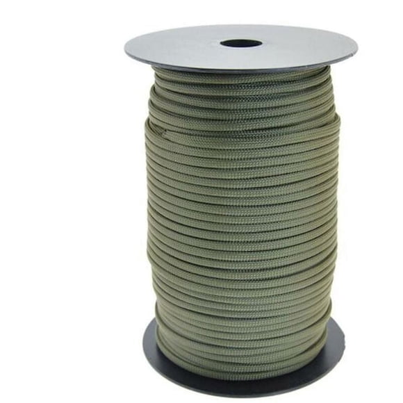 High-Quality Paracord For Outdoor Adventurers, Type Iii Paracord With 9 Core Construction And Unmatched Durability, Ideal For Crafting And Emergency Situations, Army Green (100m)