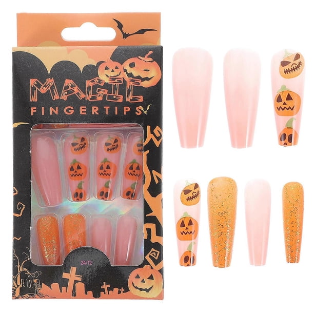 Press on Nails Fake Nails Halloween Style for Nail Decorating 1 Box ABS Material