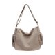 thumbnail image 2 of Bolsa Mensajera de Lona Lavada de Gran Capacidad, Bolso Cruzado de Hombro para Estudiantes, Exterior Casual, Estilo Vintage, 31x28x12 cm, 2 of 5