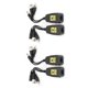 thumbnail image 2 of Transmisor 3 en 1 de 2 pares para señales de 8 MP CVi, AHD, TVi y CVBS Conector Balun de video y audio de alta definición, 2 of 8