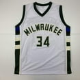 thumbnail image 4 of Autographed/Signed Giannis Antetokounmpo Milwaukee White Basketball Jersey JSA COA, 4 of 4