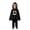 Black, variant on Gunia Kids Ghost Hooded Cape For Boys Girls 2 Piece Halloween Costumes Cloak Cute Party Dress Up Outfits Poncho