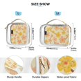 thumbnail image 4 of Yellow and Pink Floral Flowers Makeup Bags Set Travel Toiletry Bags Portable Cosmetic Bags Organizer Waterproof 2 Packs, 4 of 7
