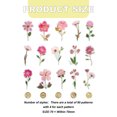 thumbnail image 2 of Embossed theme Sticker Set Dried Flower Resin Sticker Scrapbook Supplies Flower Plant magazine sticker 320pcs, 2 of 5