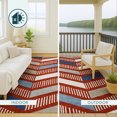 thumbnail image 4 of Addison Rugs Chantille Indoor/Outdoor Transitional Geometric Red Machine Washable Runner Rug, 2'3" x 7'6", 4 of 8