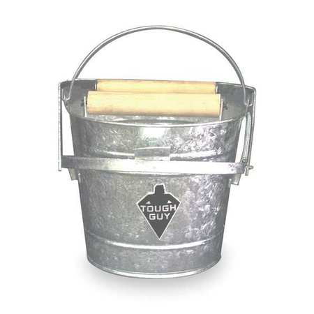 Tough Guy 2MPE1 Silver Galvanized Steel 12 qt. Mop Bucket and