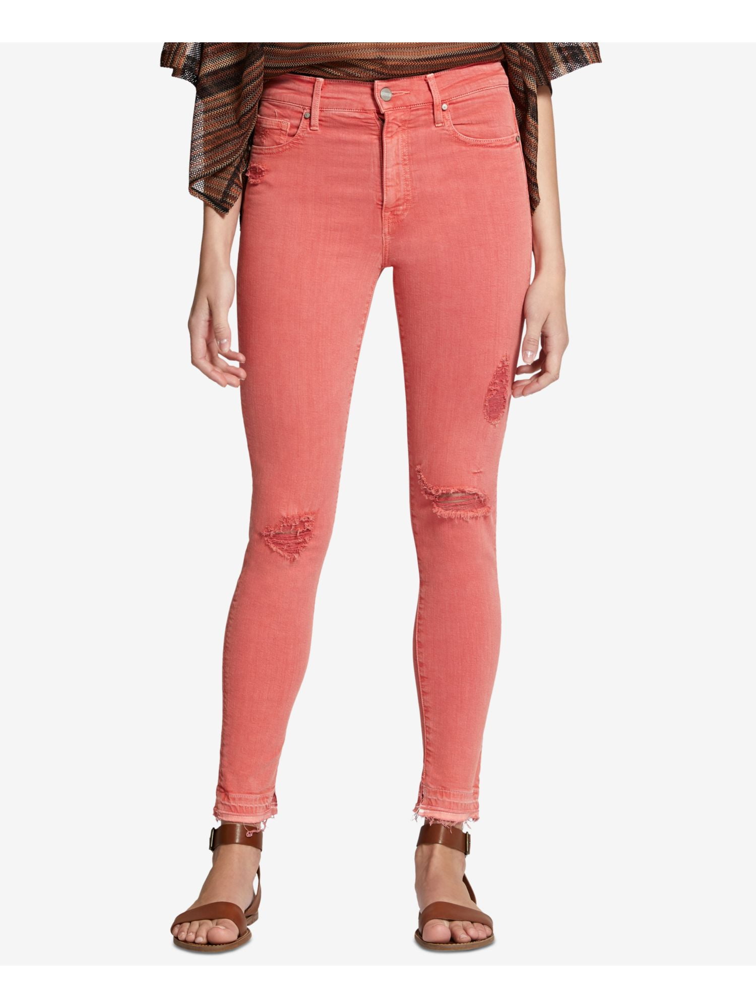 womens coral jeans