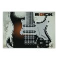 thumbnail image 1 of Rock Music Cutting Board, Detailed Guitar Pattern with Strings Retro Halftone Background Abstract Grunge, Decorative Tempered Glass Cutting and Serving Board, Small Size, Multicolor, by Ambesonne, 1 of 1