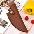 thumbnail image 2 of de Cuchillo de Piel de Vaca, Cuchillo para Deshuesar, Cuchillos de Cocina Pequeños, de PU con Anillo para Cinturón, de Cuchillo Portátil, 2 of 5