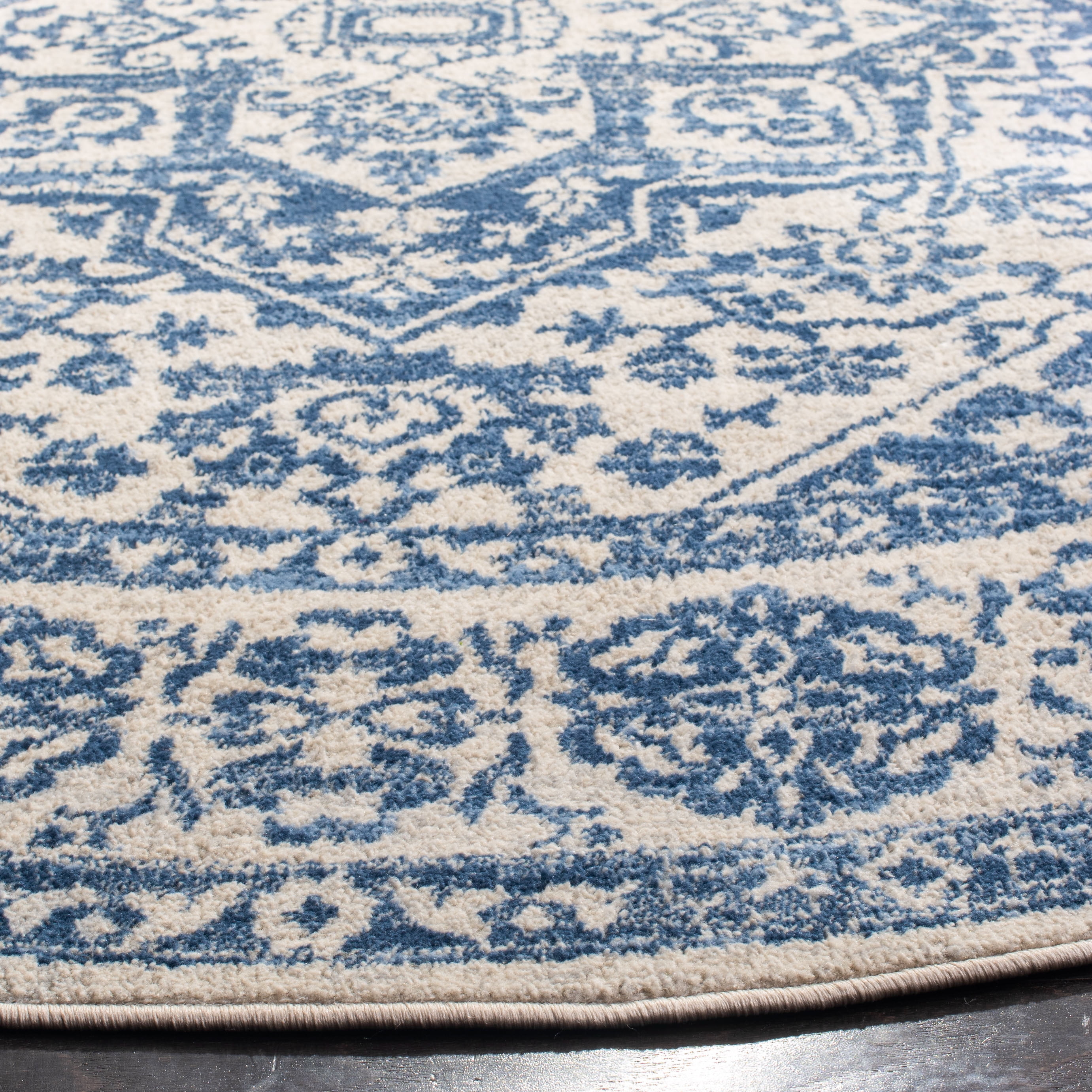 SAFAVIEH Brentwood Adams Oriental Area Rug, Navy/Light Gray, 11' x 15'