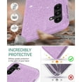 thumbnail image 4 of Compatible with Samsung Galaxy A54 5G Case with Screen Protector for Women Girls Glitter Shockproof Samsung A54 5G Phone Case Cute Slim 3 in 1 Protective Cases (Purple), 4 of 13