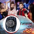 thumbnail image 5 of Avaner Steampunk Analog Quartz Watch: Multi-layer Leather Strap Watch with Three-eye Decorative Dial and Bar Scale for Men - for Gifts, 5 of 9