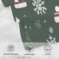 thumbnail image 5 of Yayeee 2 Pack Hand Towels for Bathroom 100% Cotton 16" x 28" Soft Absorbent Kitchen Towel, Green Christmas Hats, 5 of 7