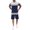 Navy, variant on Vedolay Short Outfits Men's Summer Polo Shirt & Shorts Set Zip Polo Two Piece Casual Sports Outfits,Khaki M