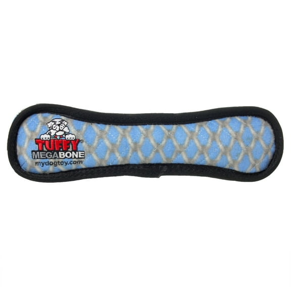 Tuffy Mega Bone Chain Link Durable Plush Squeaky Dog Toy