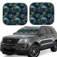 thumbnail image 2 of Picia Cartoon Dinosaur 2 Piece Car Windshield Sun Shade Foldable | Foldable Sun Shield for Front Window Blocks UV Rays and Keeps Your Vehicle Cool-Large, 2 of 7