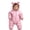 Pink, variant on LOCHEX Toddler Newborn Boy Girl Snowsuit Solid Color with Zipper Winter Jacket Coats Infant Warm Jumpsuit Hooded(with Shoes),White,18-24M