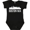 thumbnail image 3 of Inktastic Boston Massachussetts Skyline Boys or Girls Baby Bodysuit, 3 of 5
