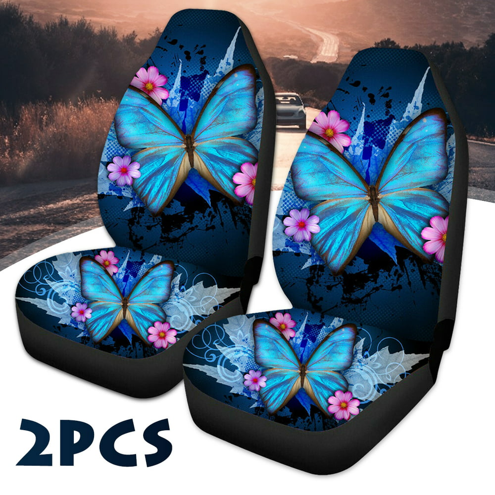 2Pcs/set Car Front Seat Covers Front Seat Protector Four Seasons