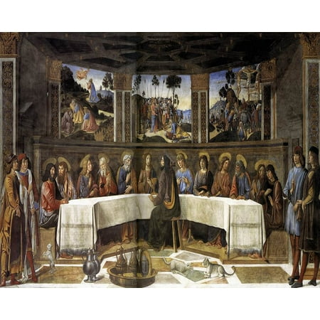 Catholic print picture - LAST SUPPER 80 VA - 8" x 10" ready to be framed