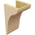 thumbnail image 5 of 7"W x 7"D x 14"H Wide Olympic Rough Cedar Woodgrain TimberThane Corbel, Primed Tan, 5 of 6