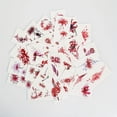 thumbnail image 2 of 30 Sheets Waterproof Tattoo Stickers , Long Lasting Temporary Tattoos, Red Lotus In Hell Pattern, Face Arm Back Leg Stickers Body Art, 2 of 4