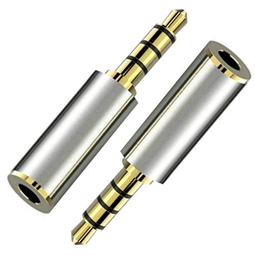 epacks Gold Plated 3.5mm Male to 2.5mm Female Audio Headphone Adapter