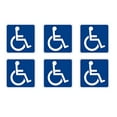 thumbnail image 2 of Rogue River Tactical Disabled Wheelchair Symbol ADA Compliant Handicap Access Sign Pack of 6 3 X 3 Inch Blue Window Sticker Decal, 2 of 4