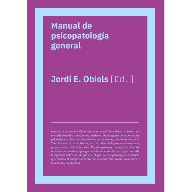 Manual de Psicopatología General Biblioteca Nueva 9788418236297
