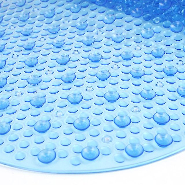 Alfombrilla antideslizante para bañera A prueba de moho 69 X 39 cm Alfombrilla de baño lavable a máquina Alfombrilla de ducha con ventosa Agujeros de drenaje para bañera Baño Niño Adulto Blu LingWen 8390611425869