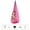 Pink with Lake Blue Trim, variant on OVTSC Cozy Pod Swing for Kids Hanging Hammock Nook with Air Inflatable Cushion Seat for Playroom Yard Patio, Pink with Lake Blue Trim, 28x25x11 inches / 71.1x63.5x27.9 cm