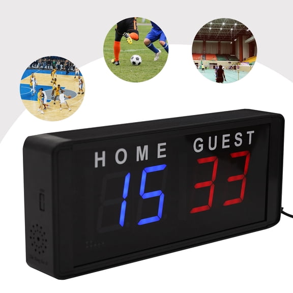 Mini Scoreboard for Indoor & Outdoor Games, Portable Tabletop Electronic Digital Scoreboards, Led Scoreboard