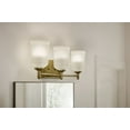 thumbnail image 2 of 45574NBR Kichler Lighting Shailene - 3 Light Bath Vanity Approved for Damp Locations - with Transitional inspirations - 8.25 inches tall by 21 inches, 2 of 6