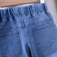 thumbnail image 6 of Esaierr 1-6 Years Girls Jeans Denim Shorts for Toddler Baby Jeans Shorts Pants Kids Summer Shorts Stretchy Jeans Shorts, 6 of 8