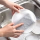 thumbnail image 5 of Juego de esponjas de cocina de malla de nailon | Estropajos antiadherentes para lavar platos | Toallas de limpieza espumosas eficientes | Fregadoras multiusos | Paquete de 5 | 16,5x7,5x2cm | Gris |, 5 of 7