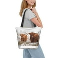 thumbnail image 2 of Fotbe Yak Bolsa de Playa con Estampado, Bolsa de Hombro, Bolsa de Mano Espaciosa, Bolsa de Viaje Ligera, Bolsa de Compras Versátil, 2 of 6