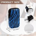 thumbnail image 6 of SEANATIVE Dual Compartment Eyeglasses Case Zipper Sunglasses Pouch Stylish Printed Lightweight Travel Eyewear Organizer Portable Glasses Pouch for Work Vacation Trips, Zebra Print Blue, 6 of 7