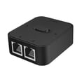 thumbnail image 4 of 2 puertos Gigabit Switch Network Switch Extender Switcher interno de red externa Compacto Conector de 2 vías para escritorio Inicio Negro, 4 of 8